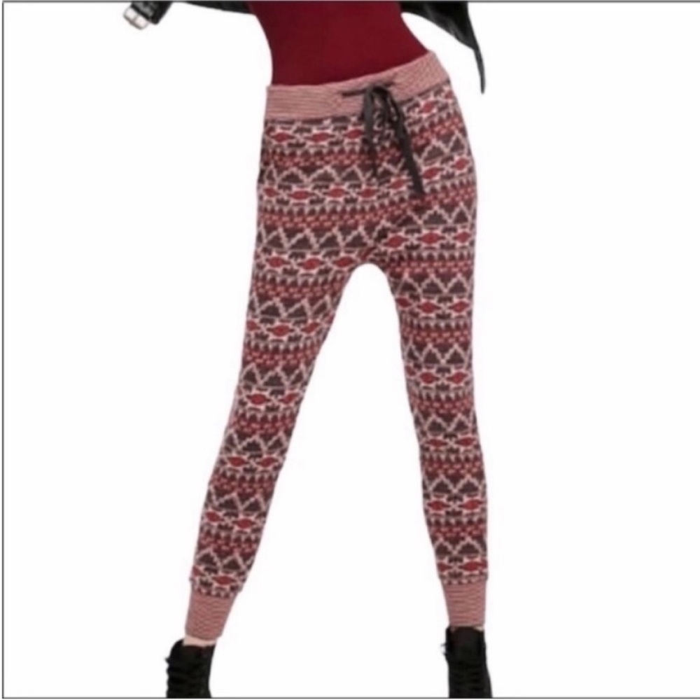 FREE PEOPLE carbon sweater jogger pants NEW